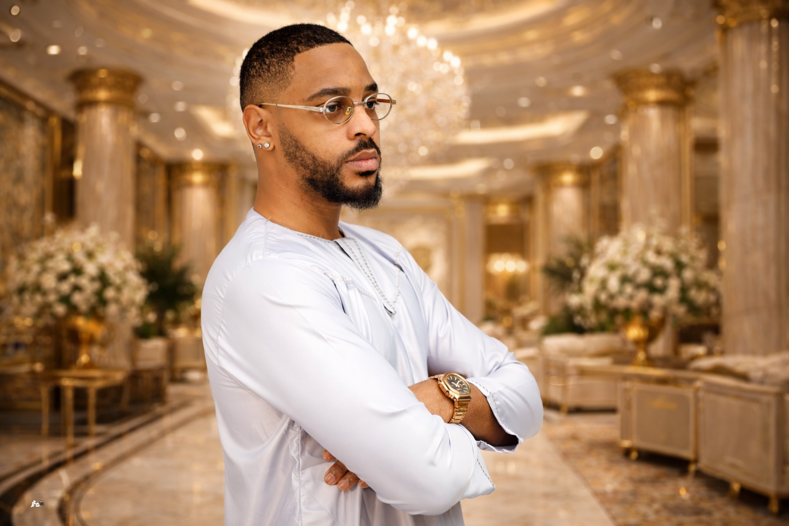 Qamis Émirati – Élégance et Prestige du Golfe