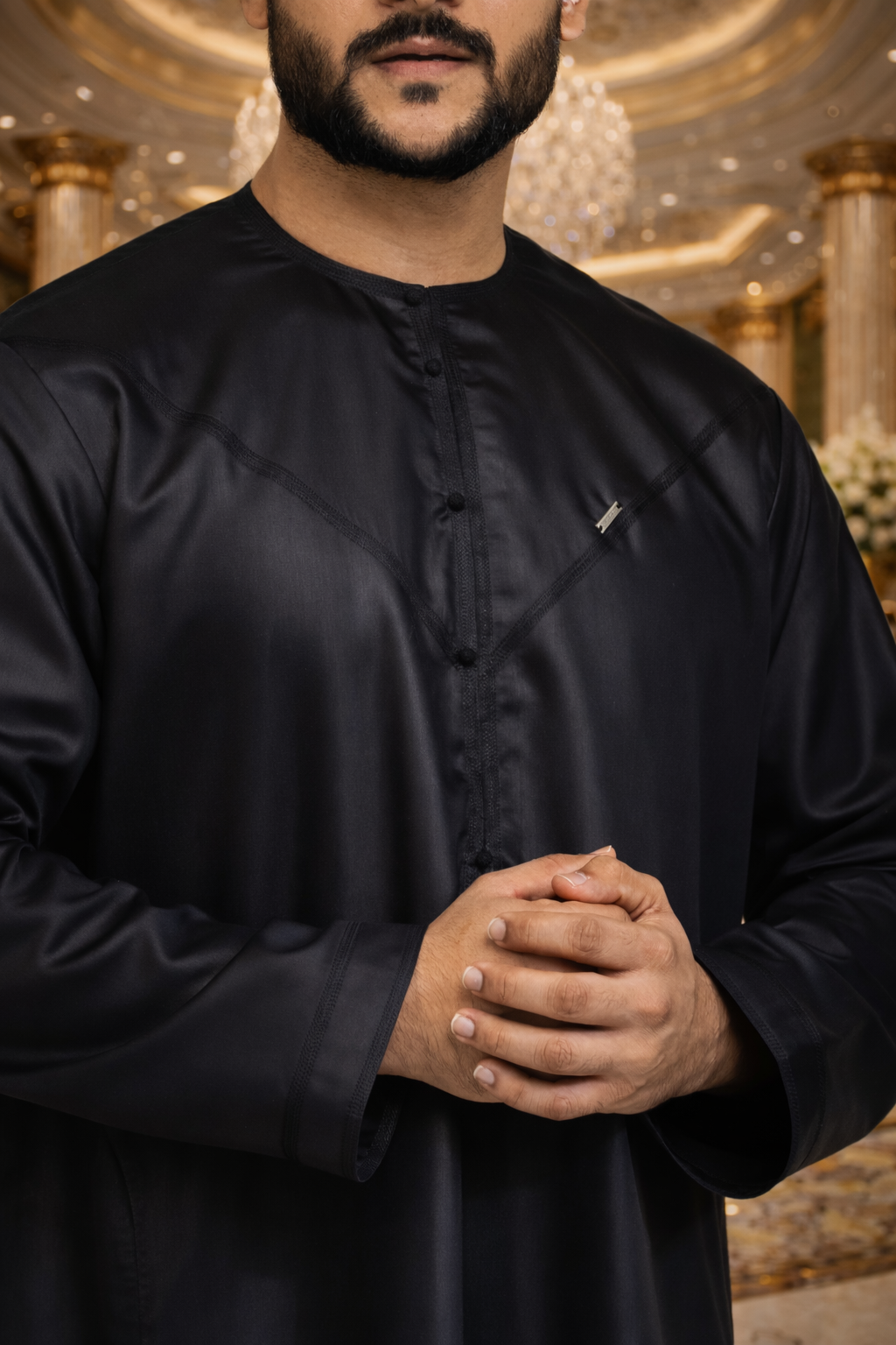 Qamis Émirati – Élégance et Prestige du Golfe