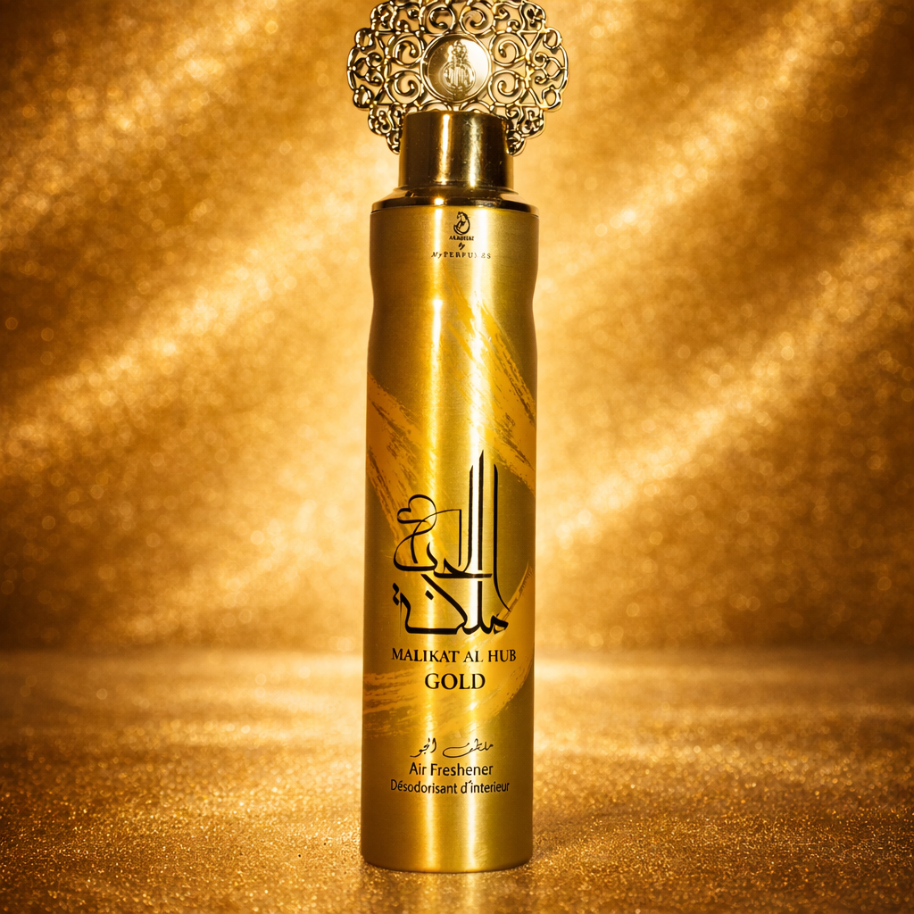 Désodorisant d’intérieur Premium – Maahir Legacy & Malikât Al Hub Gold (300 ml)